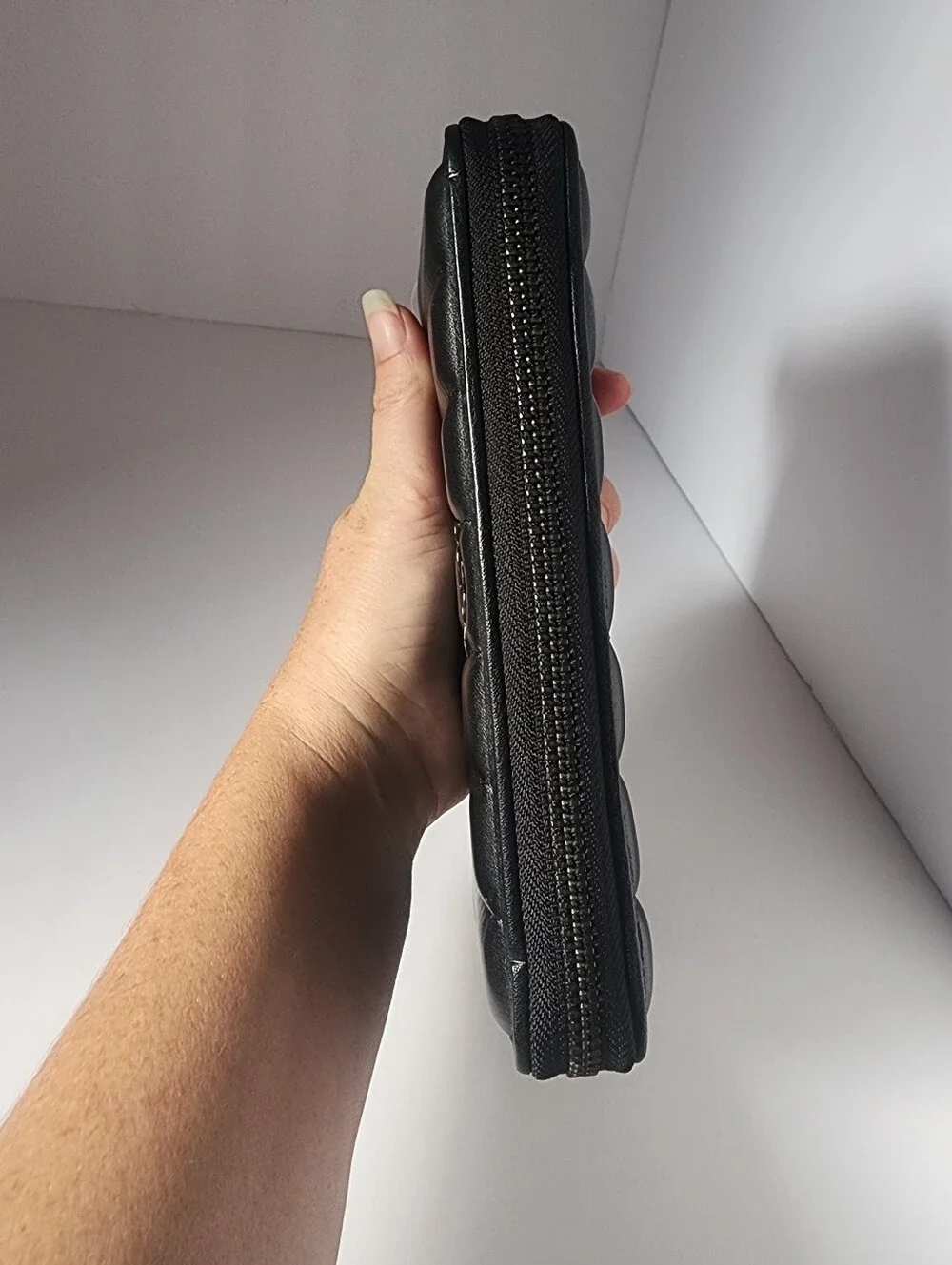 Coach Quilted Wallet (Black)